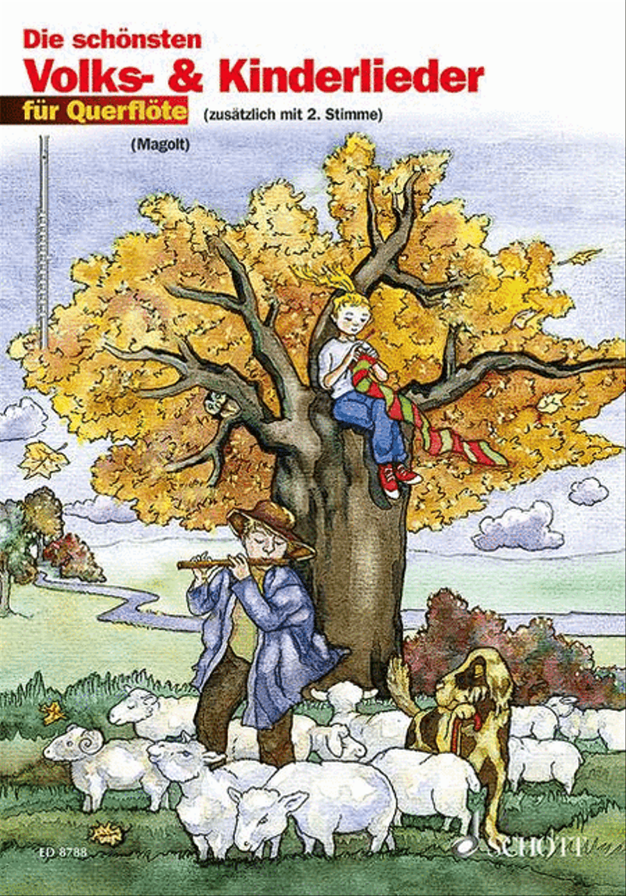 Die schönsten Volks- und Kinderlieder Flute Duet scores gallery preview page 1