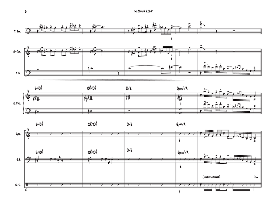Midtown Rush Jazz Ensemble scores gallery preview page 6