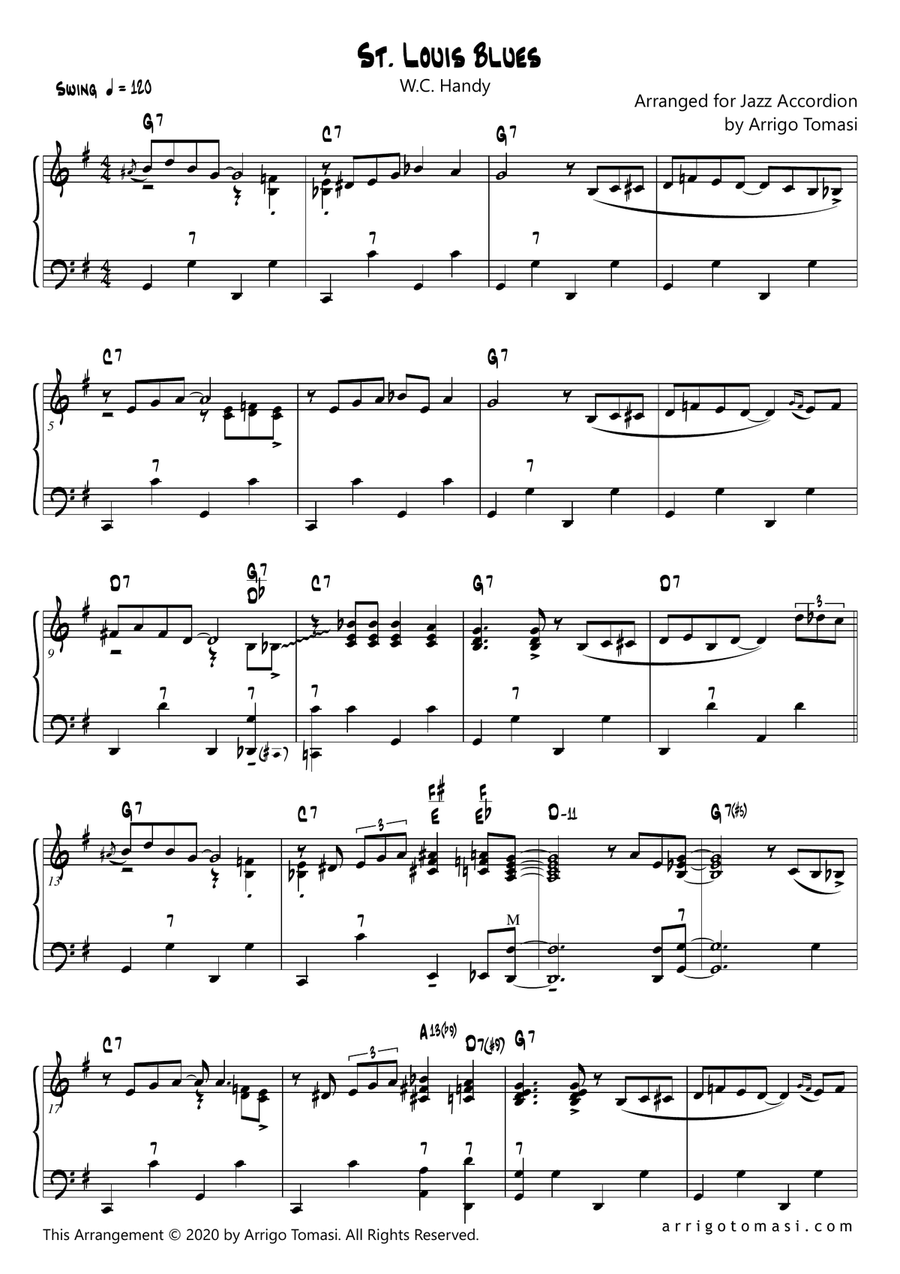 St. Louis Blues Jazz Accordion