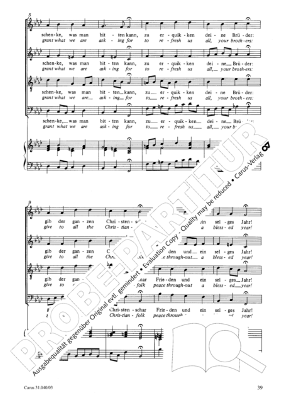 Christ was manifested for this purpose (Dazu ist erschienen der Sohn Gottes) ATB scores gallery preview page 40