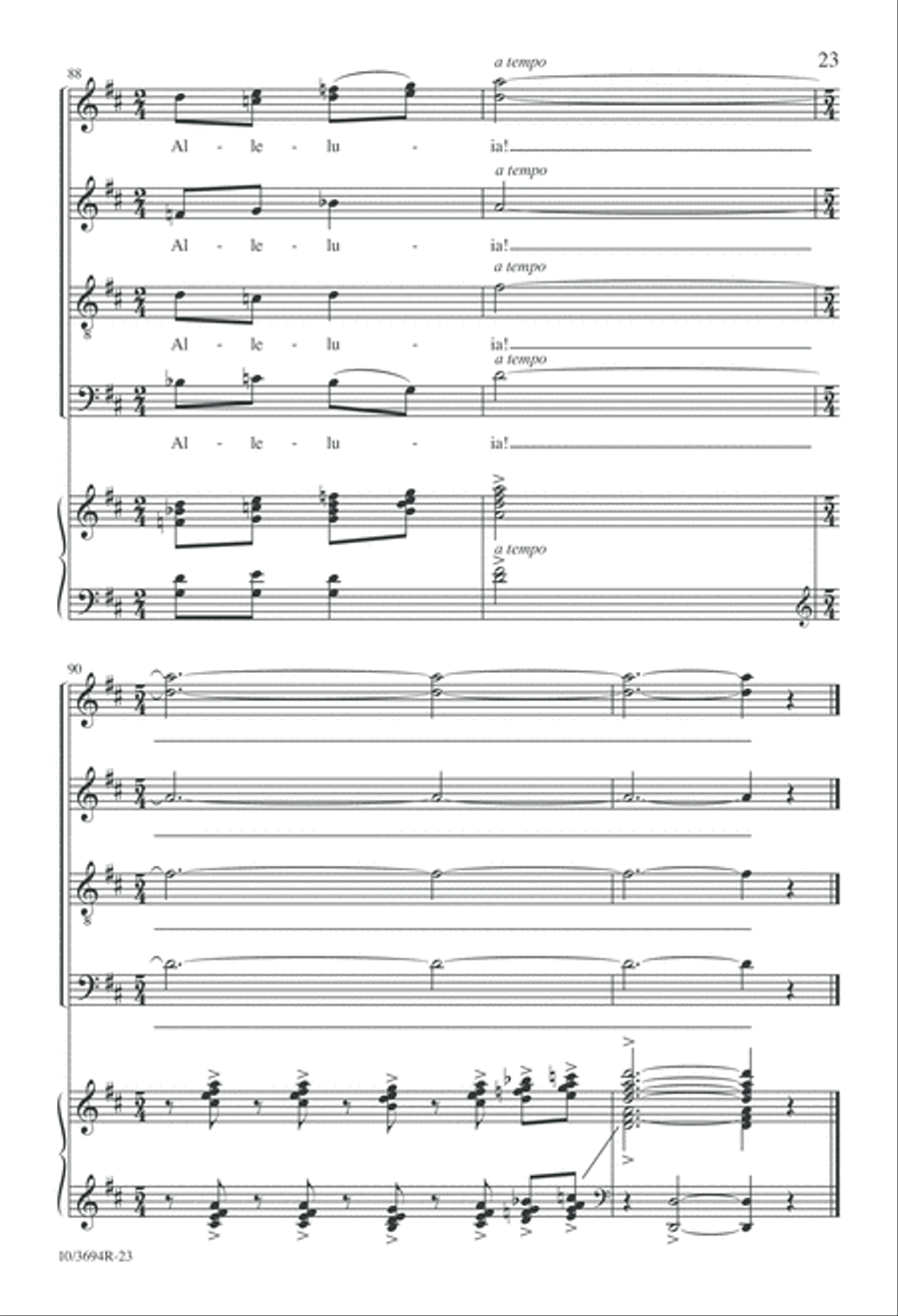 All Creatures, Lift Your Voice and Sing! 4-Part scores gallery preview page 23
