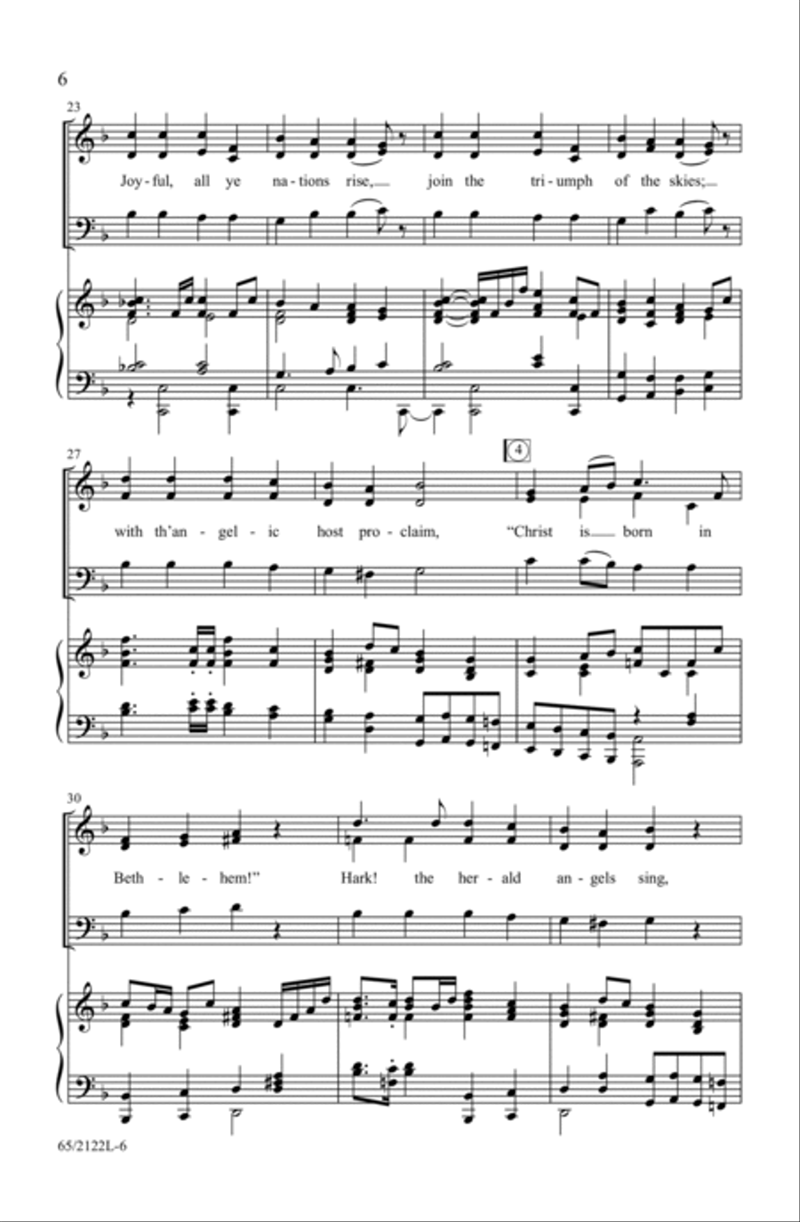 A New and Glorious Morn! 3-Part scores gallery preview page 6