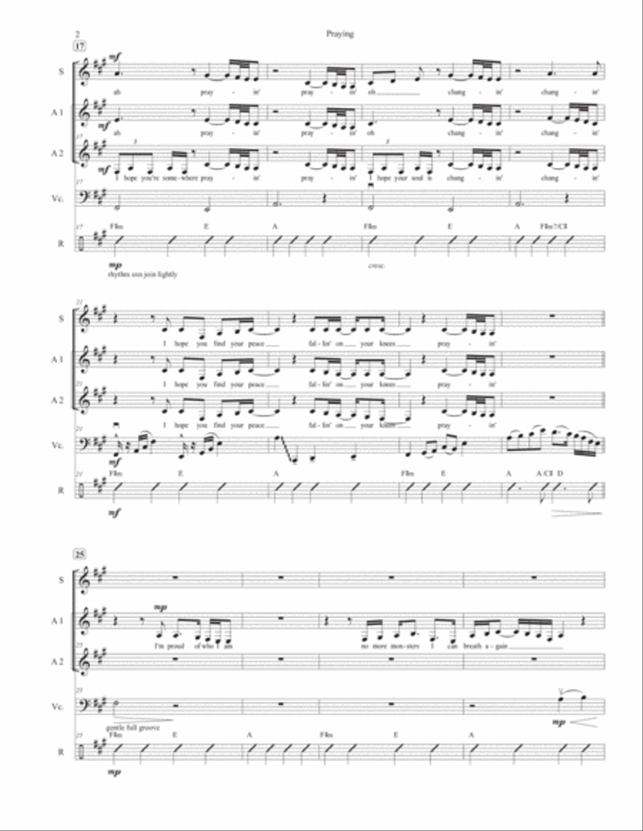 Praying Praying SA scores gallery preview page 2