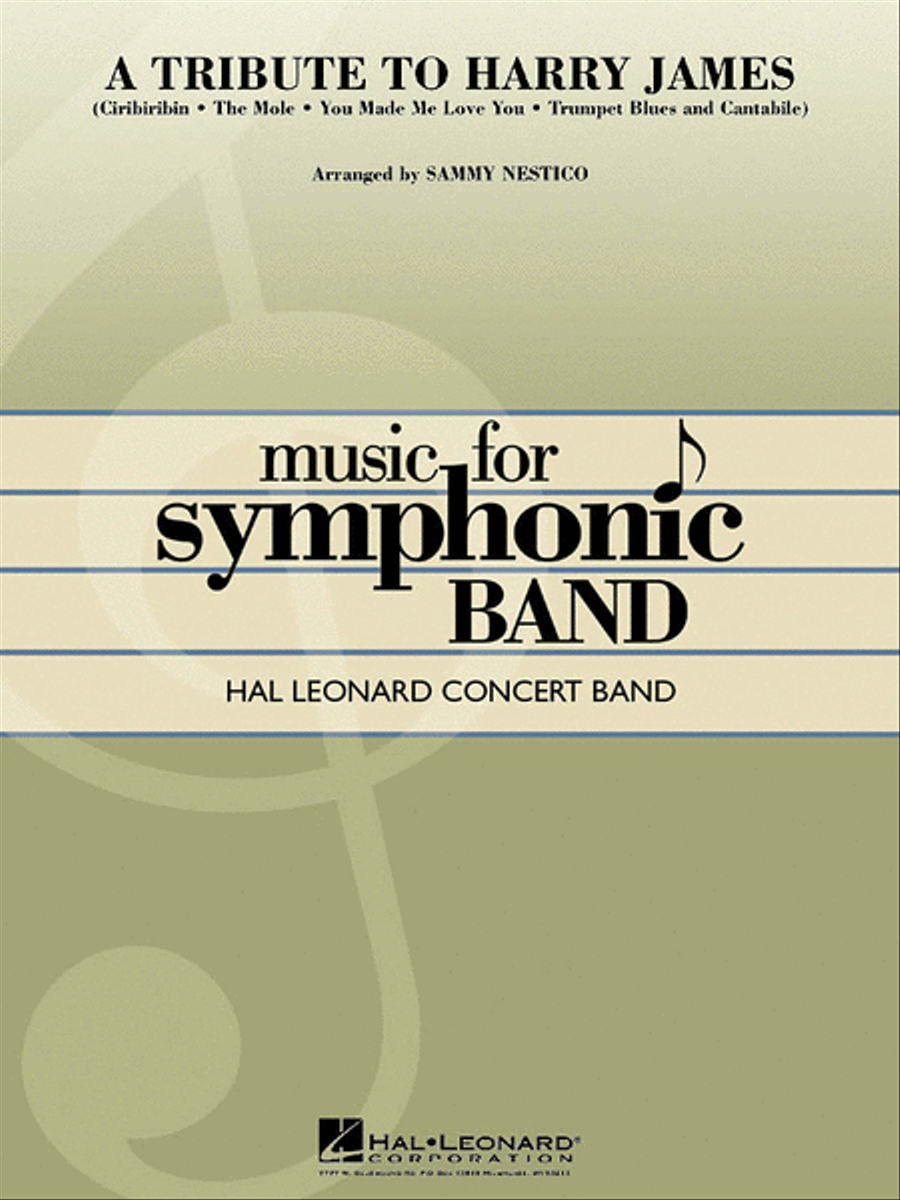 A Tribute to Harry James A Tribute to Harry James Concert Band scores gallery preview page 1