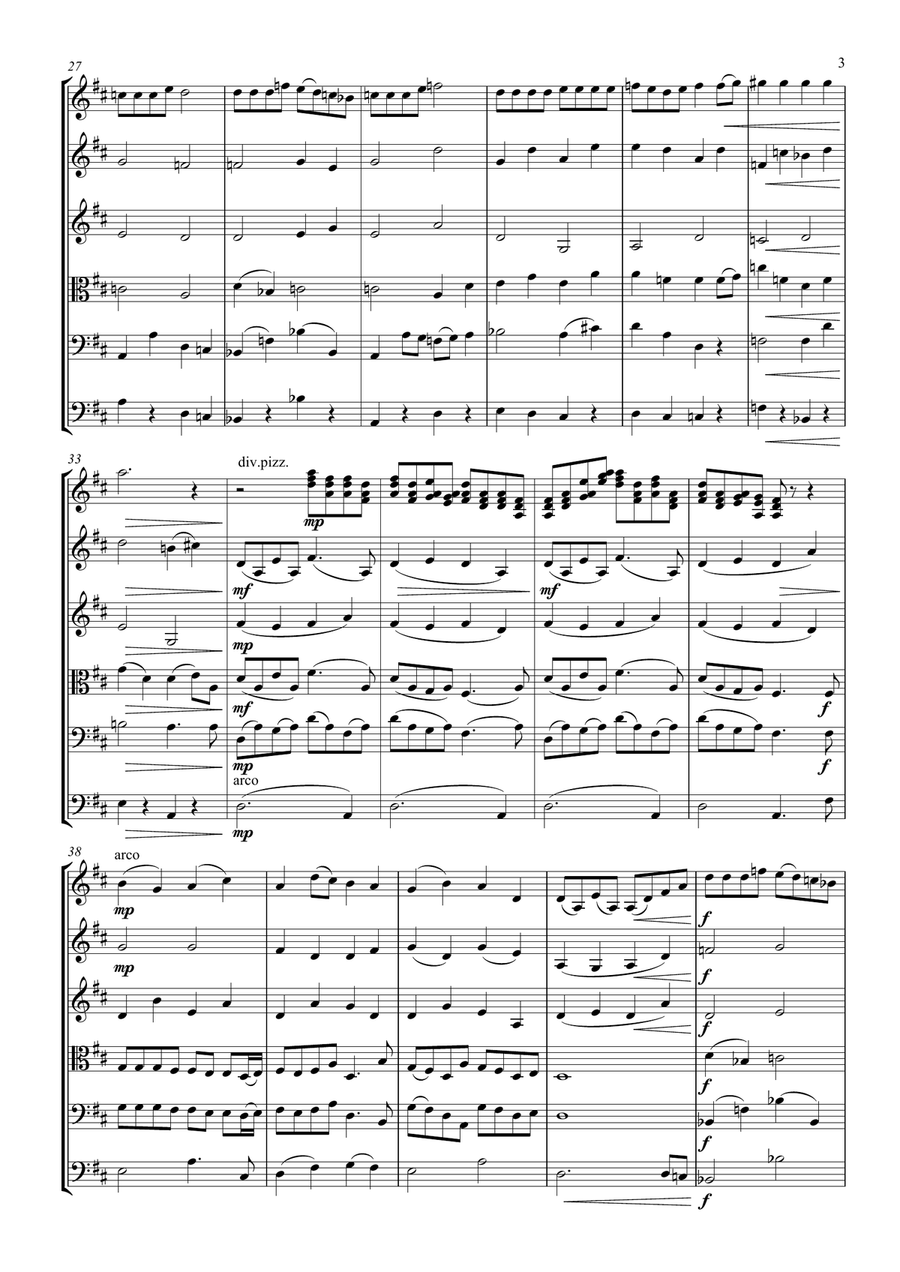 When Christmas Comes To Town from Warner Bros. Pictures' THE POLAR EXPRESS String Orchestra scores gallery preview page 3