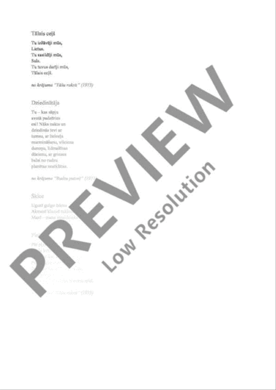 Ne tikai lirika Ne tikai lirika Women's Choir scores gallery preview page 4