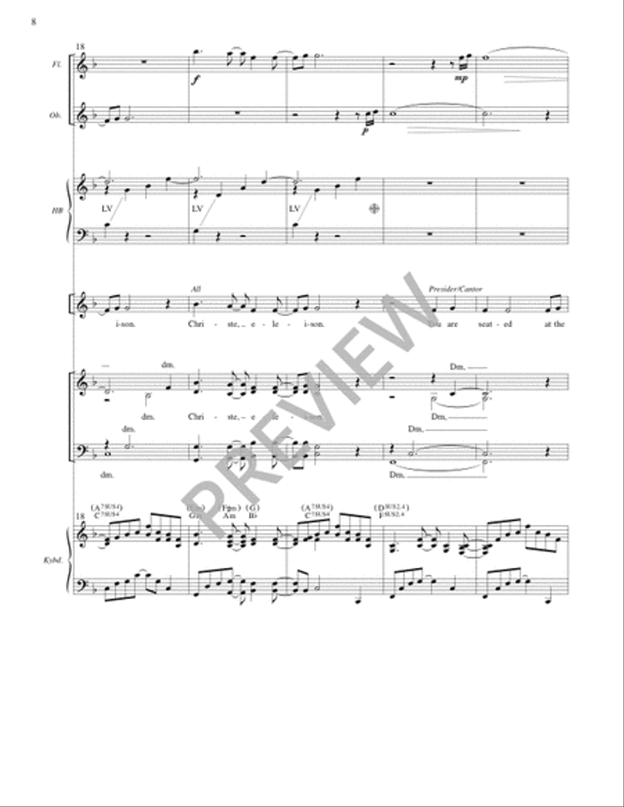 Mass of Plenty (Full Score) 4-Part scores gallery preview page 9