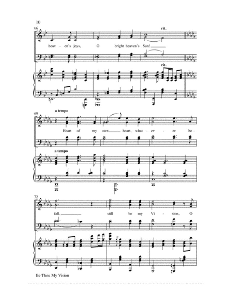 Be Thou My Vision 4-Part scores gallery preview page 10