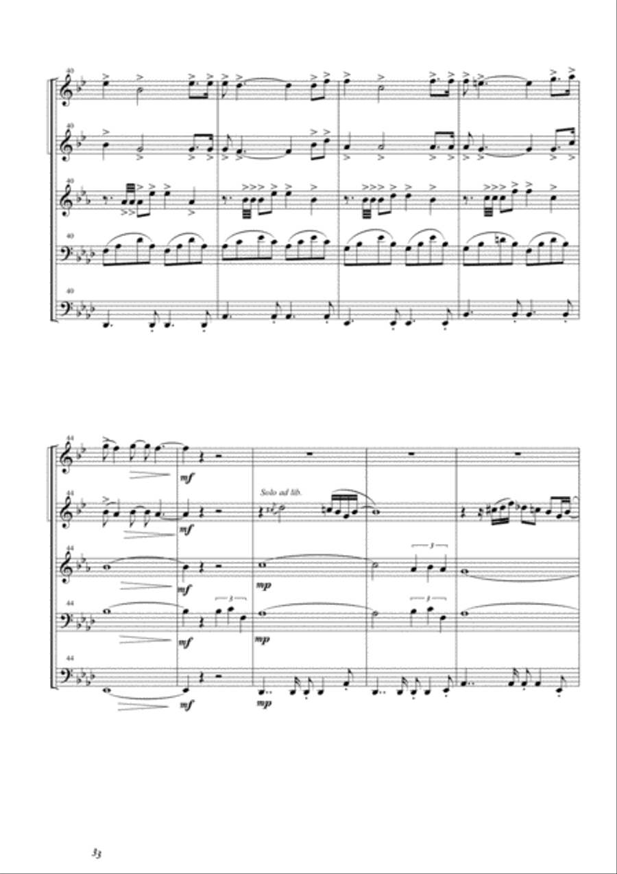 (Everything I Do) I Do It For You Brass Ensemble scores gallery preview page 6