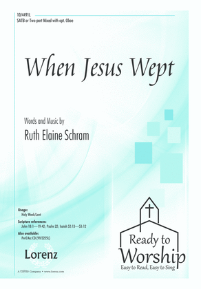 Book cover for When Jesus Wept
