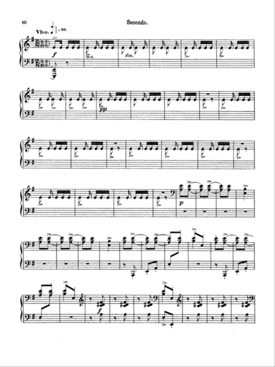 Rimsky-Korsakov: Scheherazade (Suite Symphonique, Op. 35) Piano Duet scores gallery preview page 3