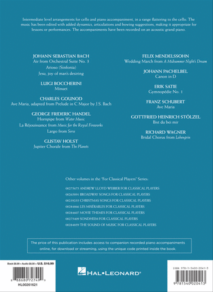 Wedding Music for Classical Players – Cello and Piano Piano Accompaniment scores gallery preview page 6