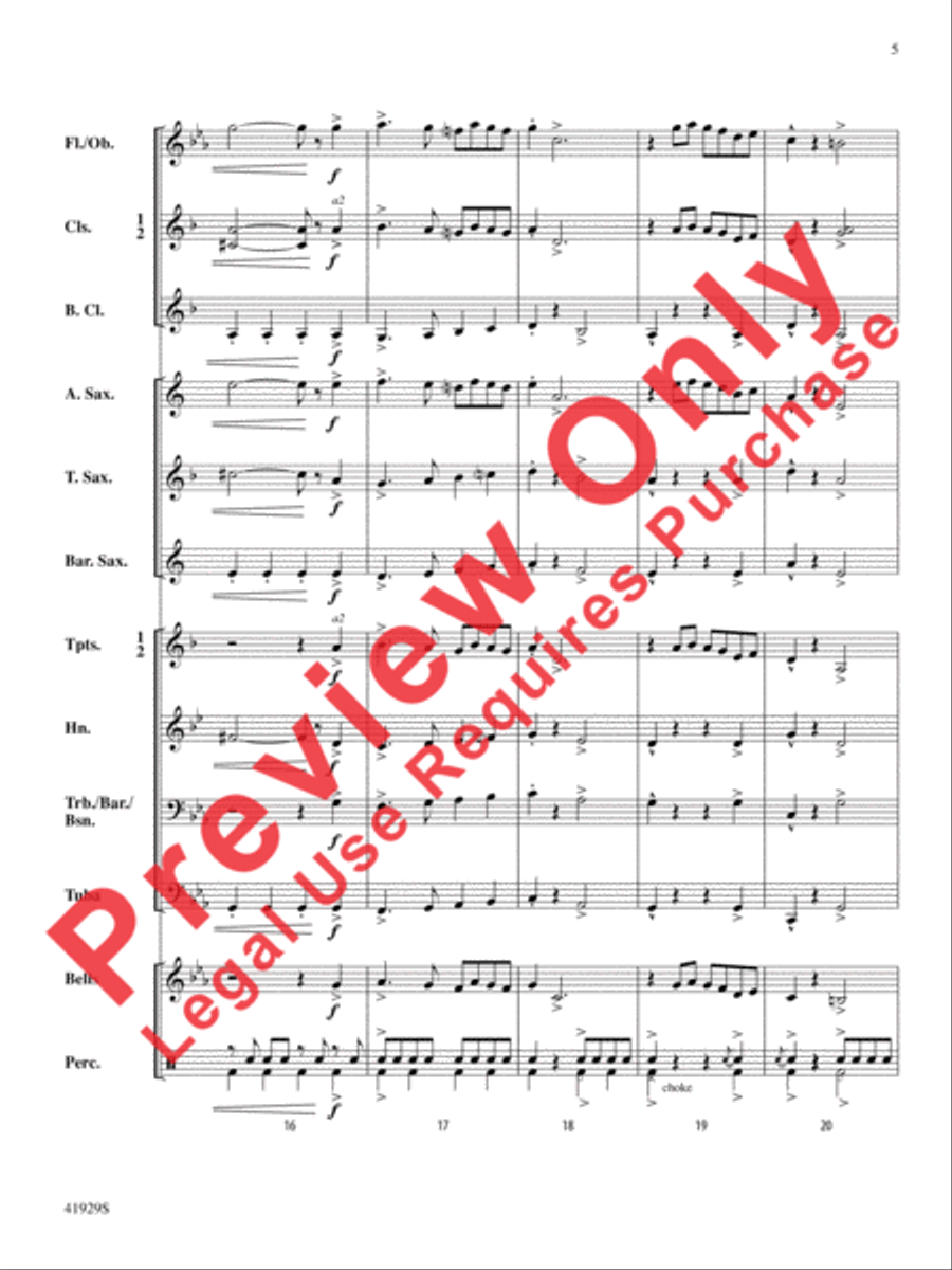 The Collegiate Concert Band scores gallery preview page 6