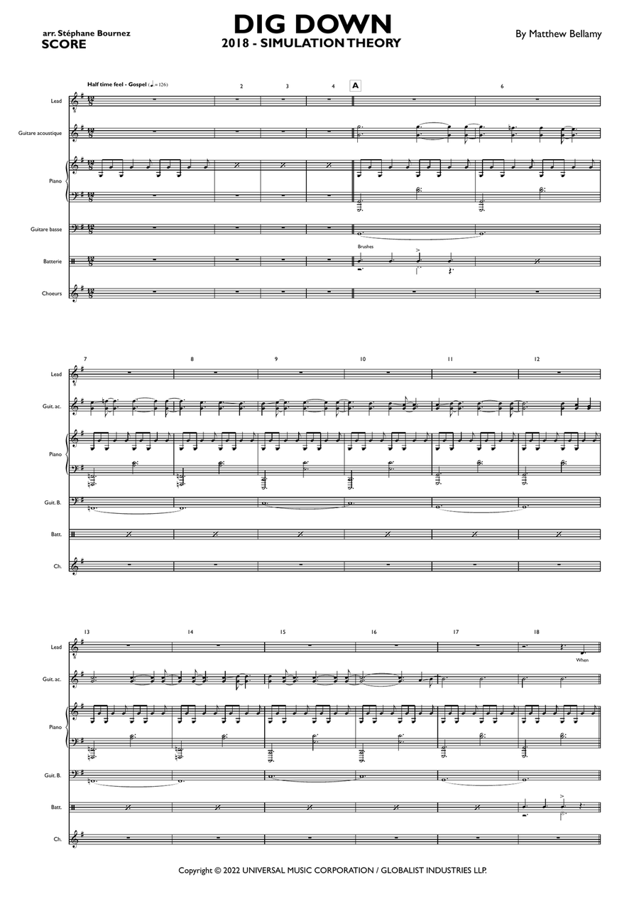 Dig Down (gospel Version) Choir scores gallery preview page 3