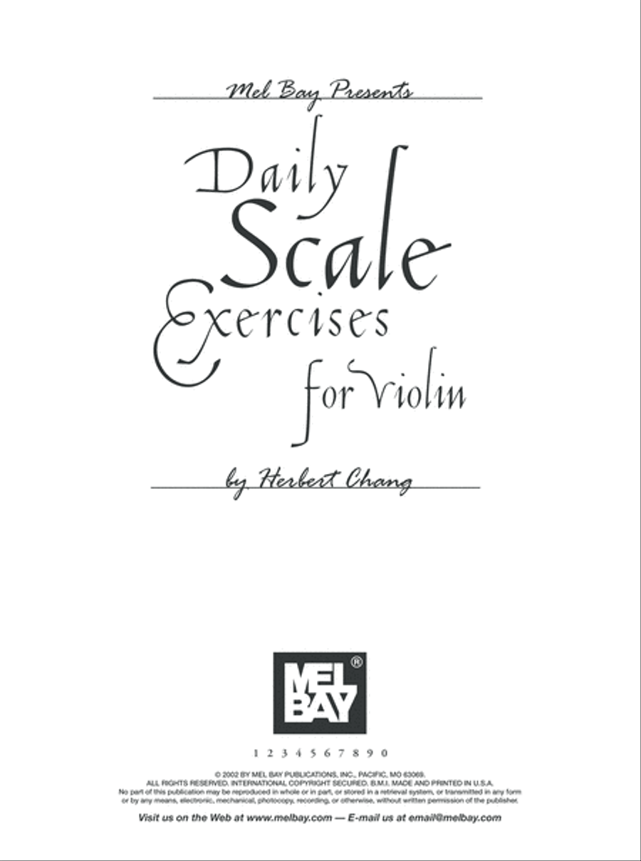 Daily Scale Exercises for Violin