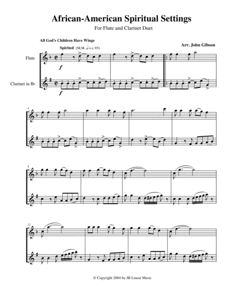 An Emerging American Music for flute and clarinet duet