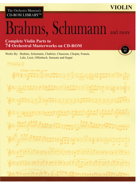 Brahms, Schumann and More - Volume III (Violin)