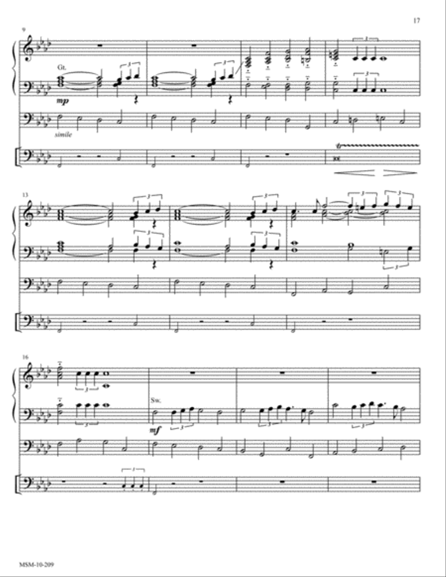 Three Epiphany Preludes, Set 2 Organ scores gallery preview page 9