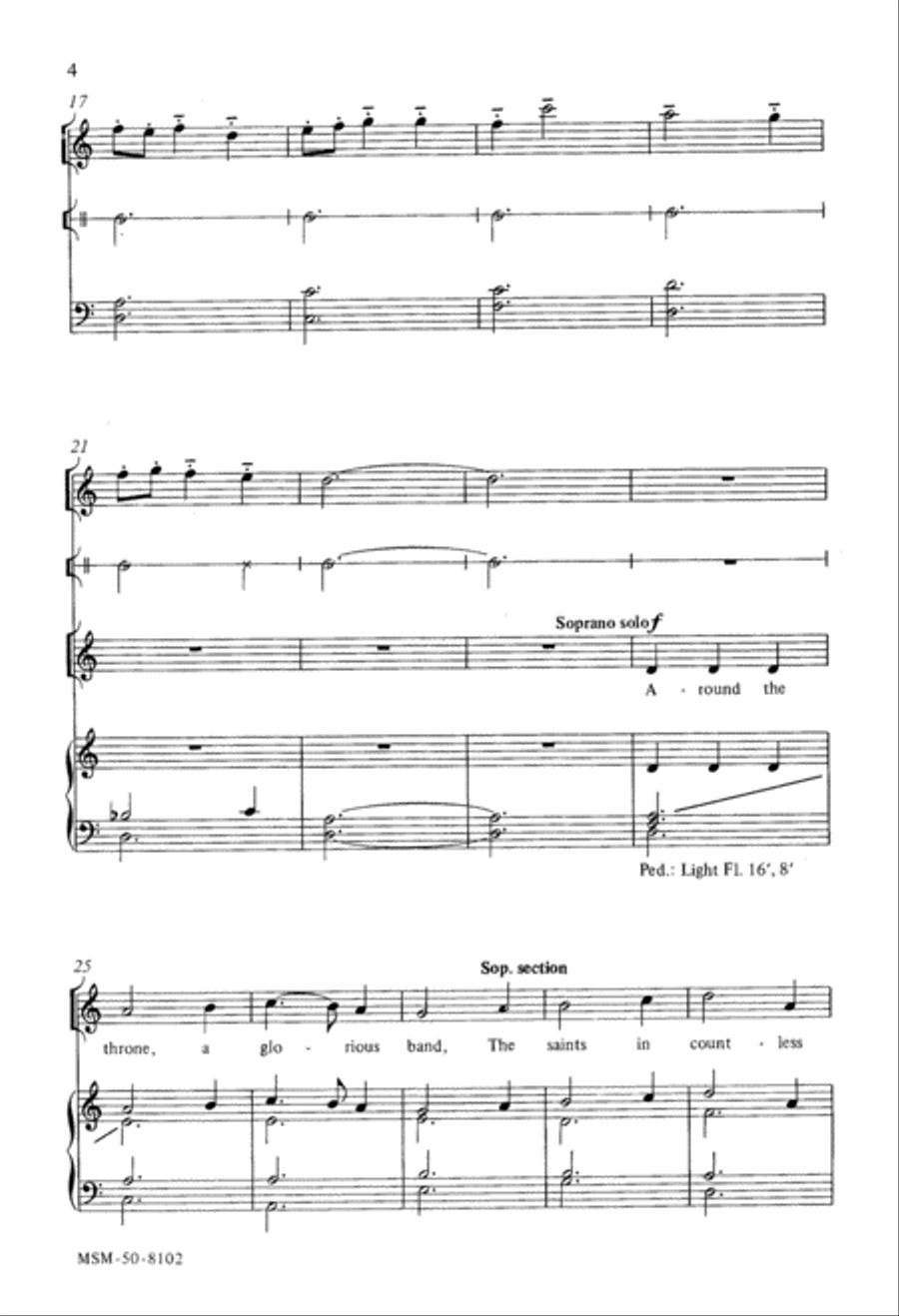 Around the Throne 4-Part scores gallery preview page 3
