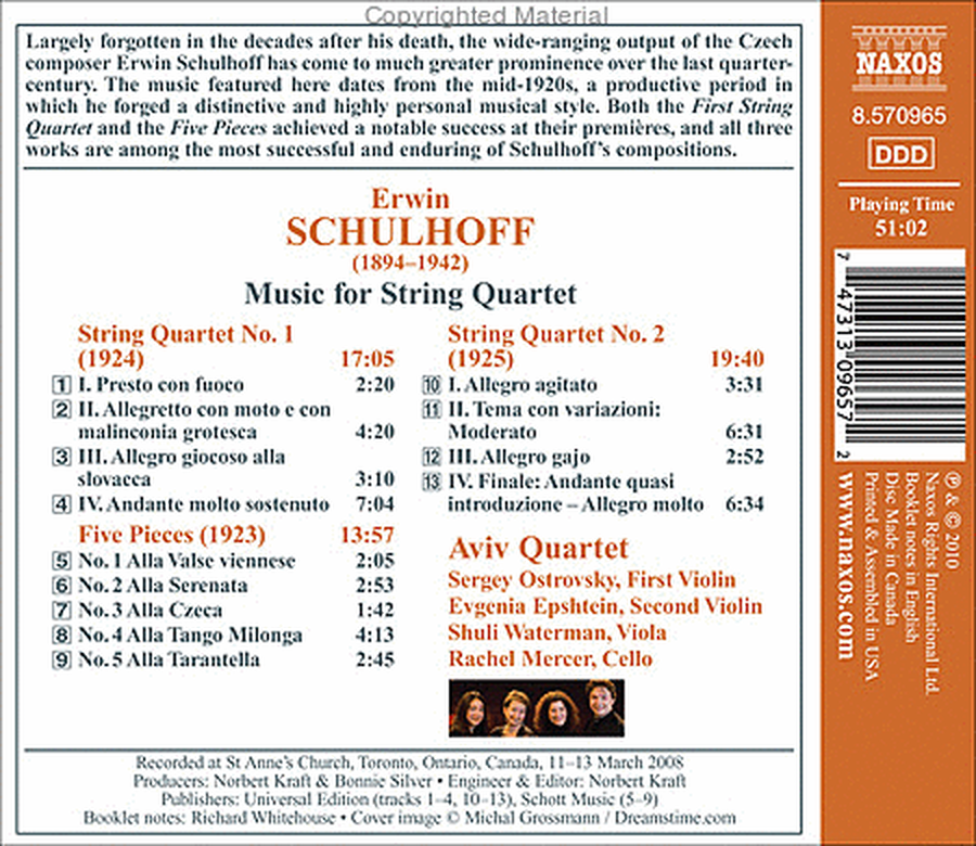 String Quartets Nos. 1 & 2 image number null