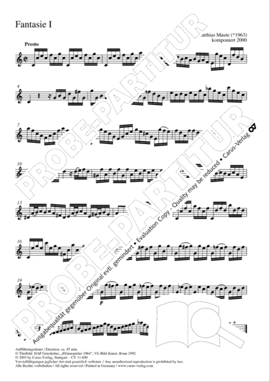 Sechs Fantasien Sechs Fantasien Score scores gallery preview page 4