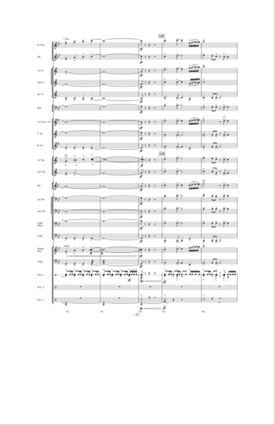 Saturn: The Ringed Planet Concert Band scores gallery preview page 26
