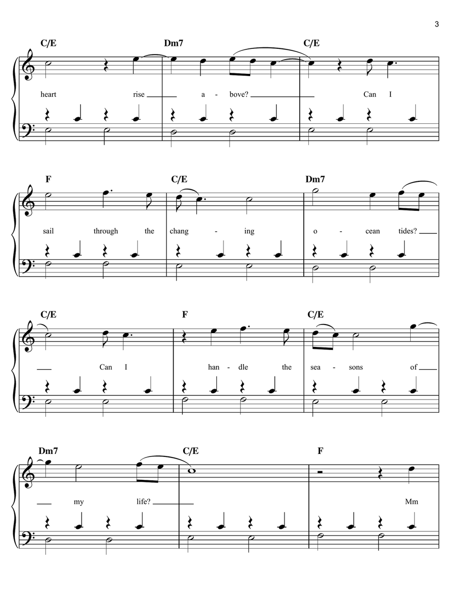 Landslide Easy Piano scores gallery preview page 3