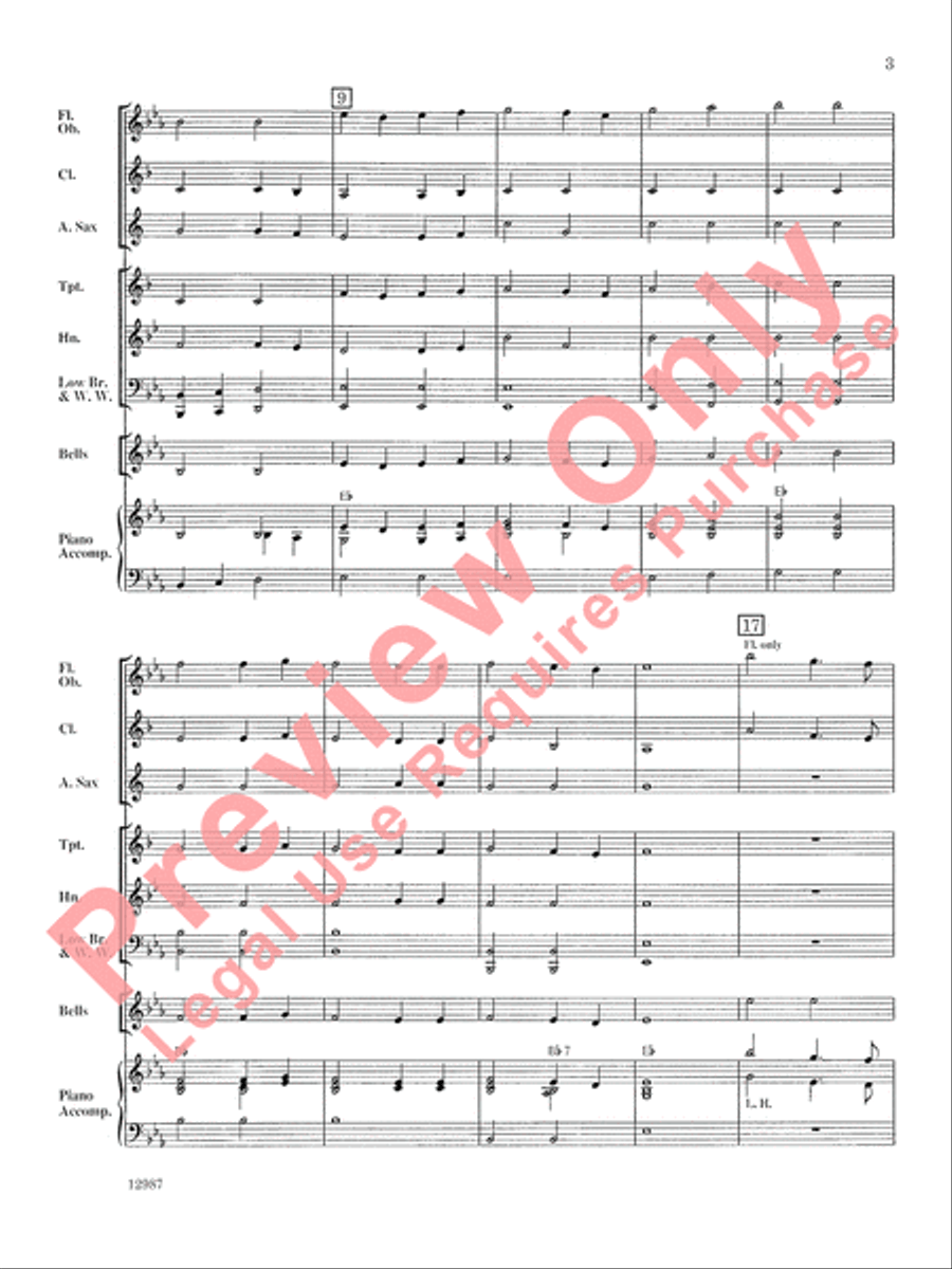 A Shaker Hymn Concert Band scores gallery preview page 4