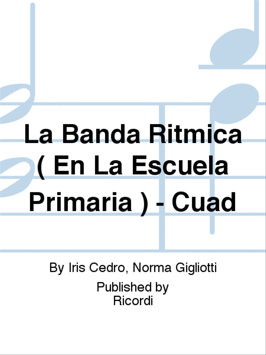La Banda Ritmica ( En La Escuela Primaria ) - Cuad School and Community scores gallery preview page 1