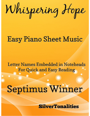 Whispering Hope Easy Piano Sheet Music