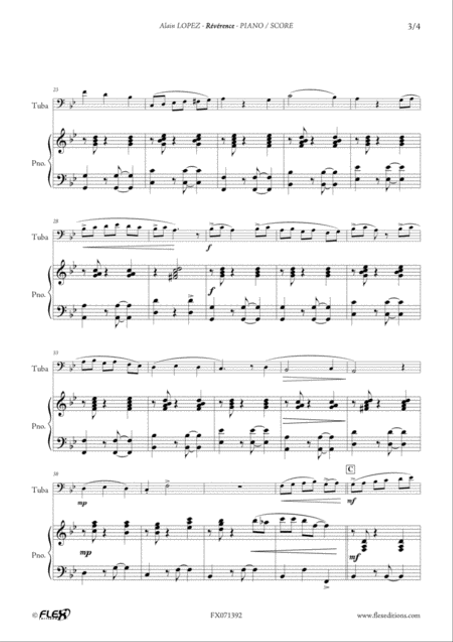Reverence Reverence Euphonium scores gallery preview page 3