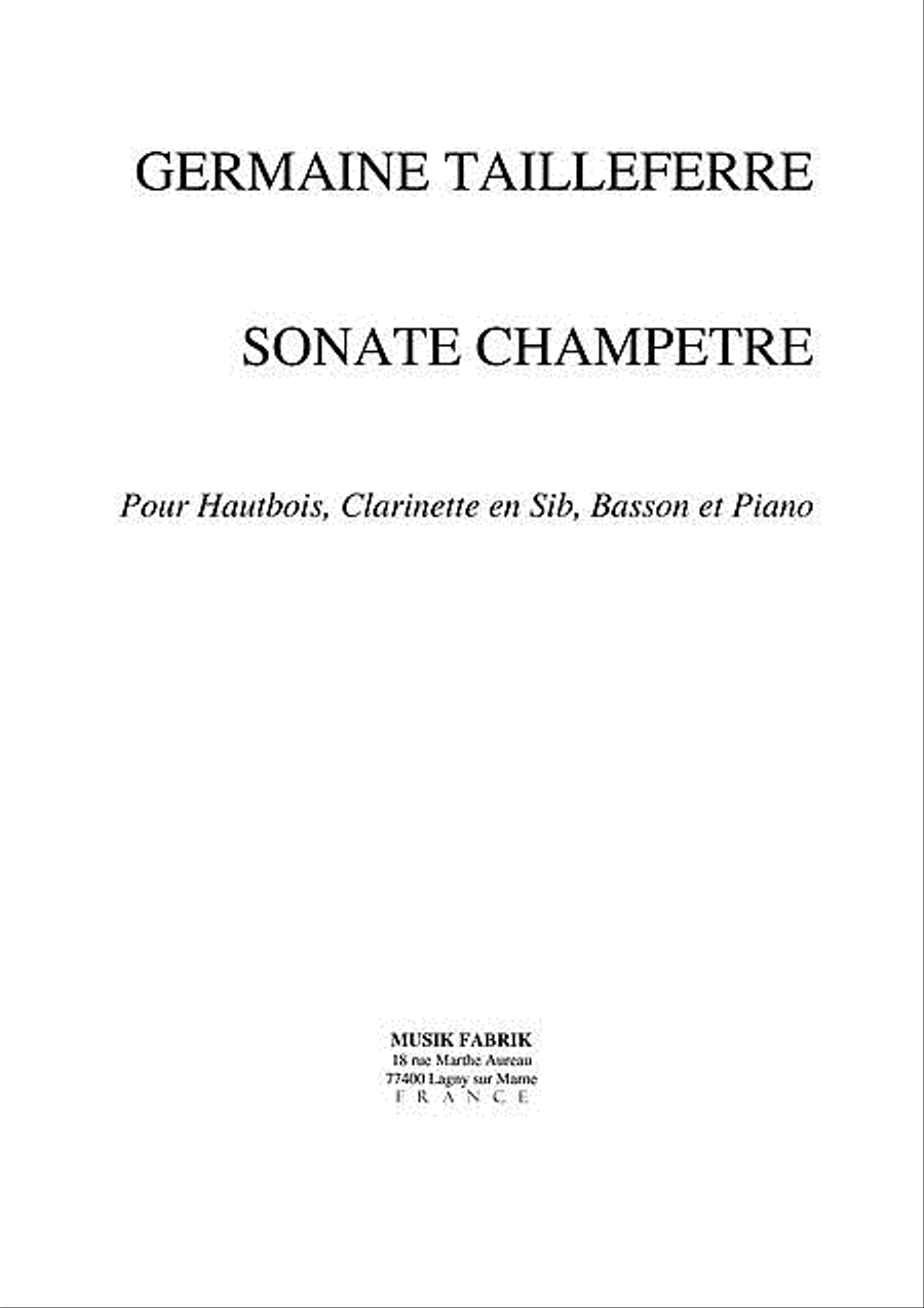 Sonate Champetre Bassoon scores gallery preview page 1