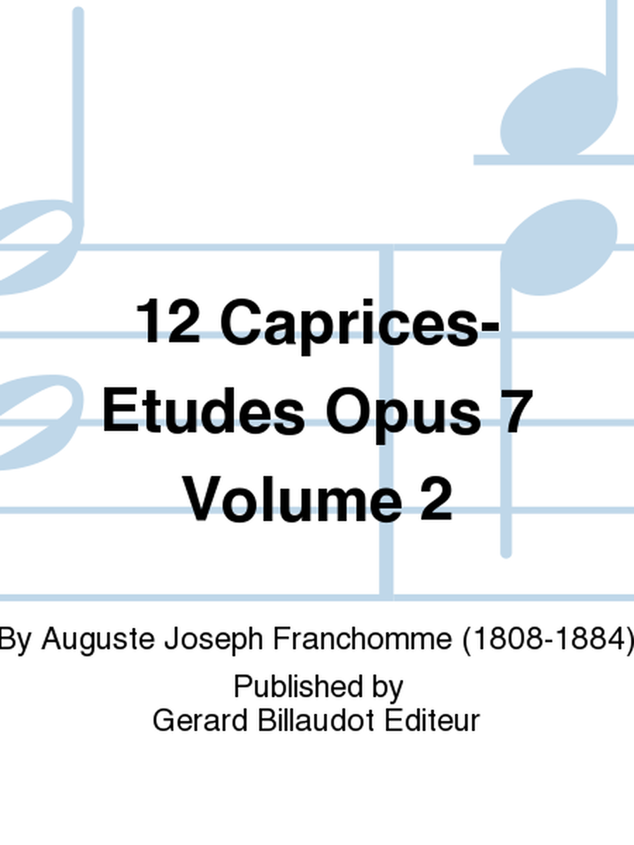 12 Caprices-Etudes Opus 7 Volume 2
