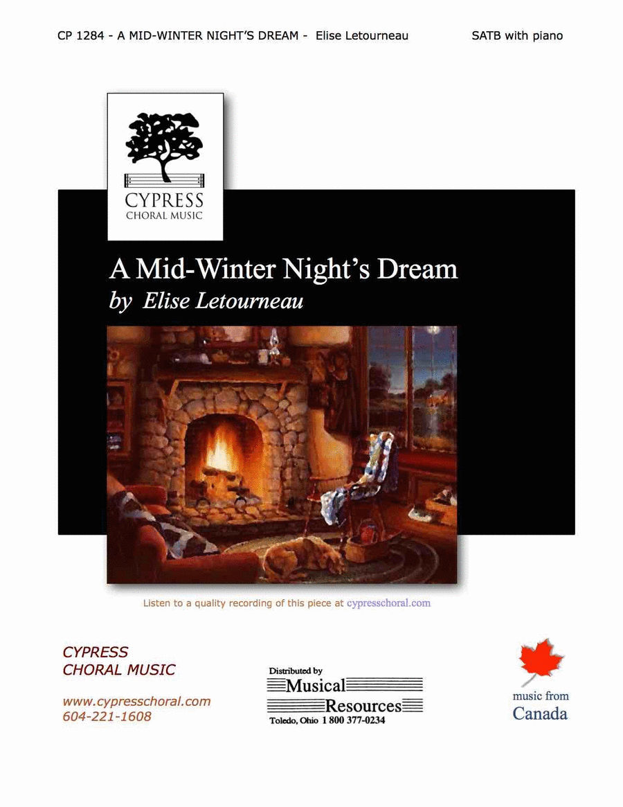 Mid Winter's Dreams 4-Part scores gallery preview page 1