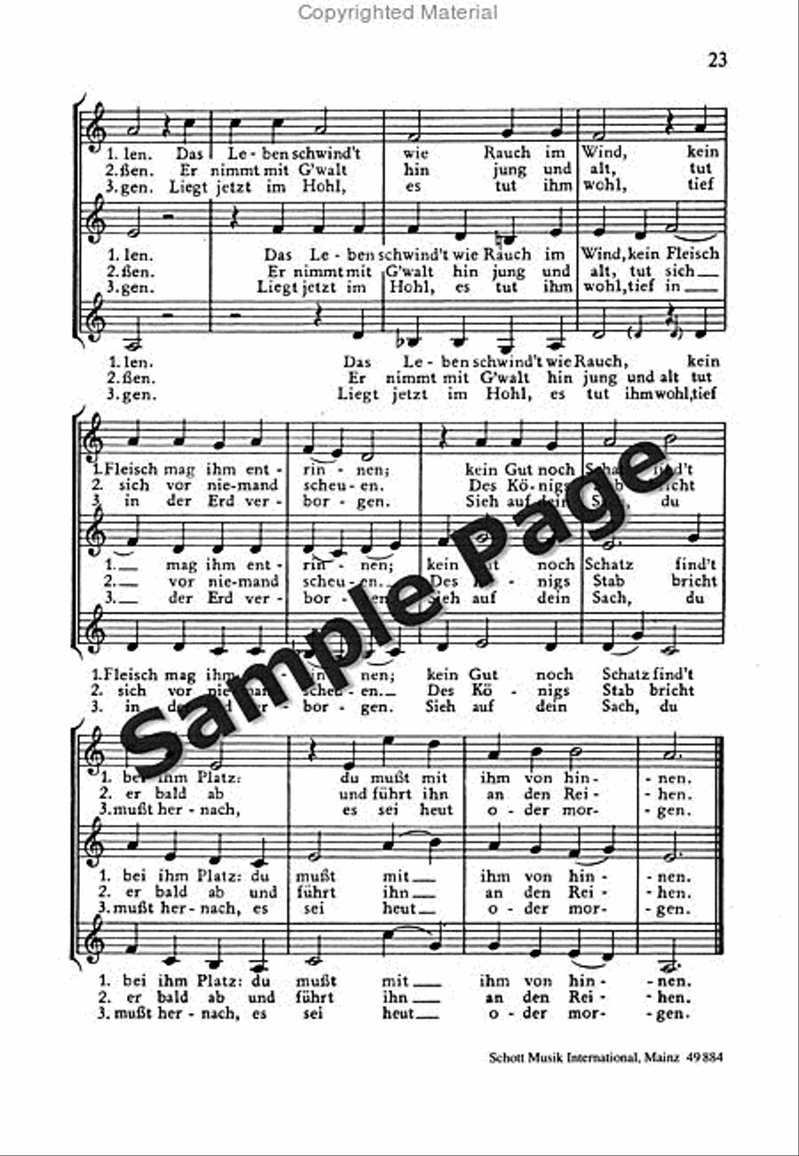 Genzmer H Alte Volkslieder I Neuen S tze Women's Choir scores gallery preview page 24