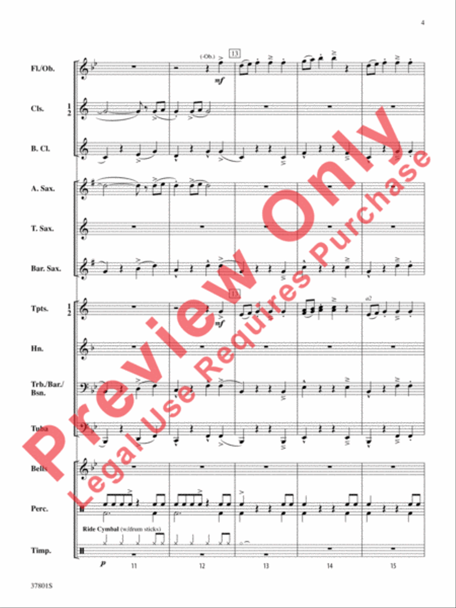 You'd Better Watch Out! Concert Band scores gallery preview page 5