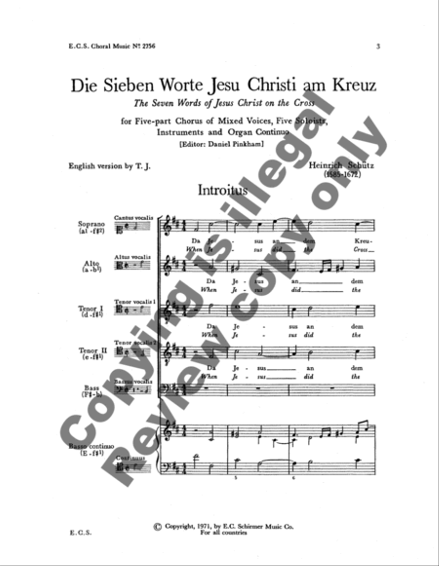 Die sieben Worte Jesu Christi am Kreuz (The Seven Last Words of Jesus Christ) SATTB scores gallery preview page 10