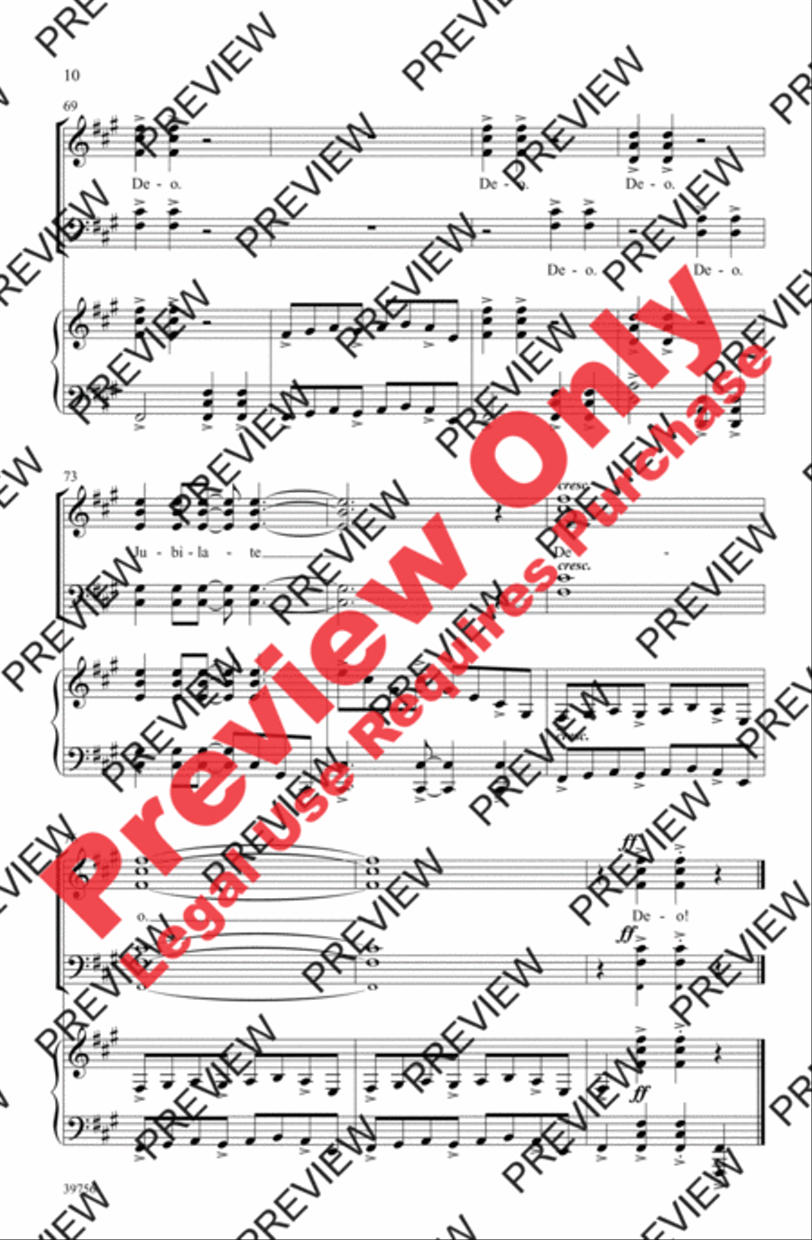 Exsultate, Jubilate Deo Exsultate, Jubilate Deo 4-Part scores gallery preview page 18