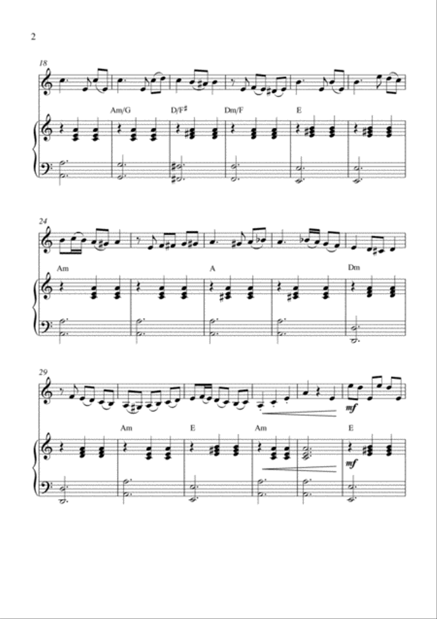 La Partida (Venezuela Waltz) Violin Solo scores gallery preview page 2