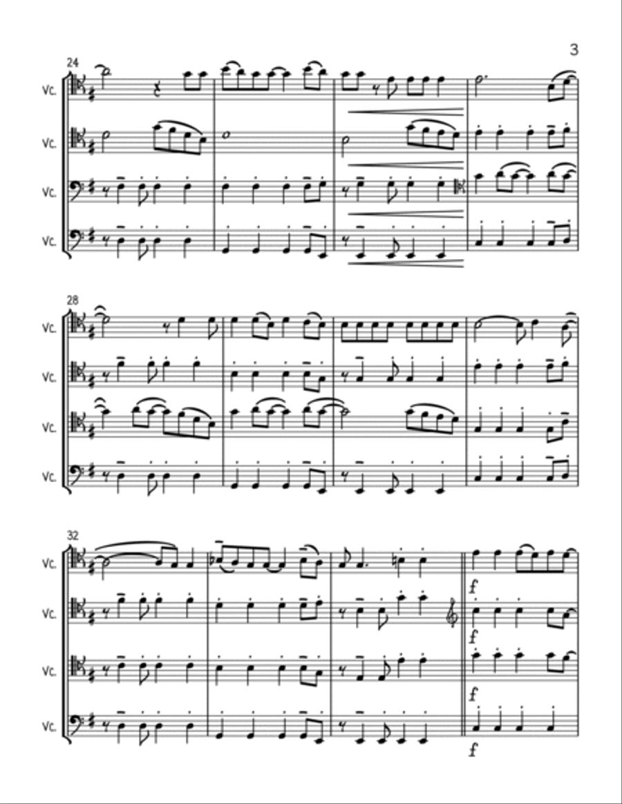 Viva La Vida String Quartet scores gallery preview page 3