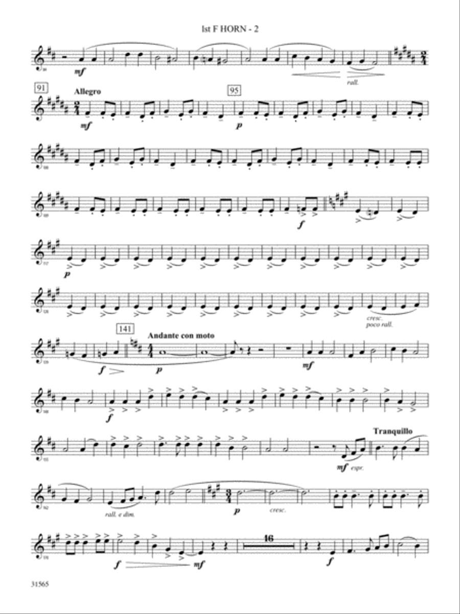 A Christmas Festival: 1st F Horn Full Orchestra scores gallery preview page 2