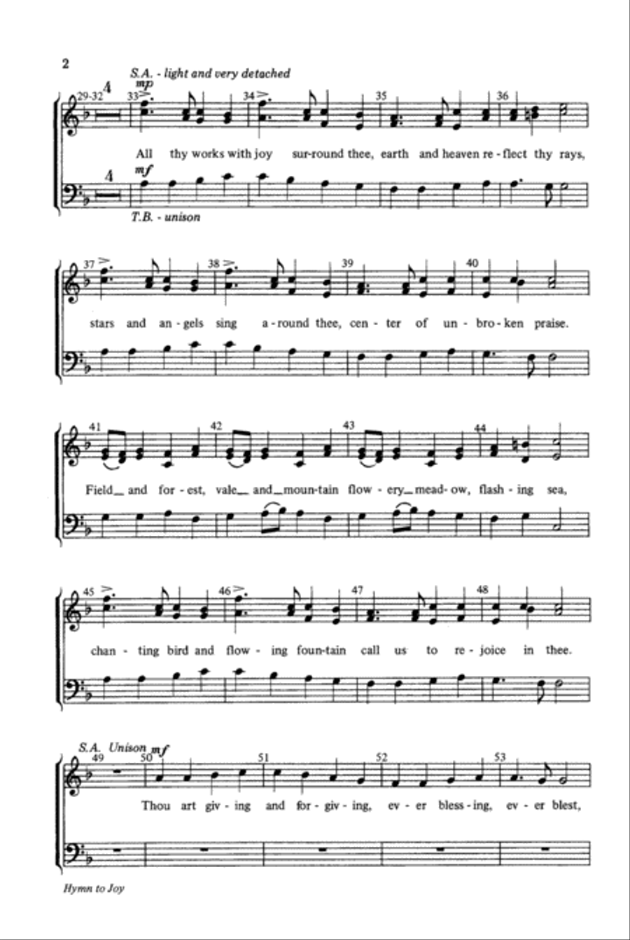 Hymn to Joy 5-Octaves scores gallery preview page 3