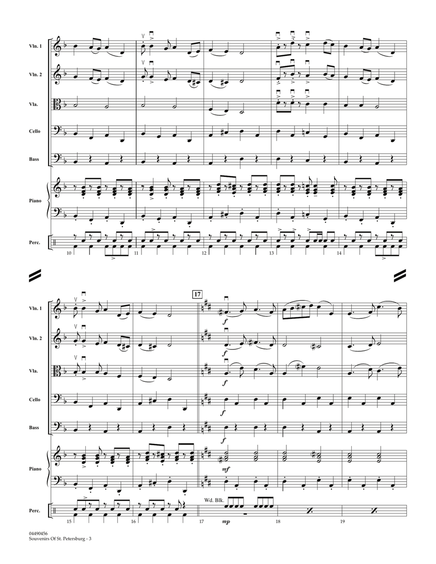 Souvenirs Of St. Petersburg - Conductor Score (Full Score) Orchestra scores gallery preview page 3