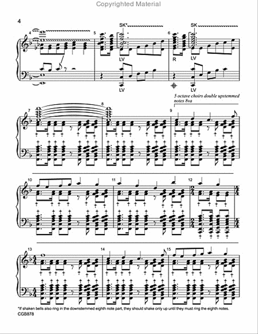 God of Amazing Grace Handbell Choir scores gallery preview page 3