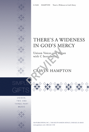 Book cover for There's a Wideness in God's Mercy