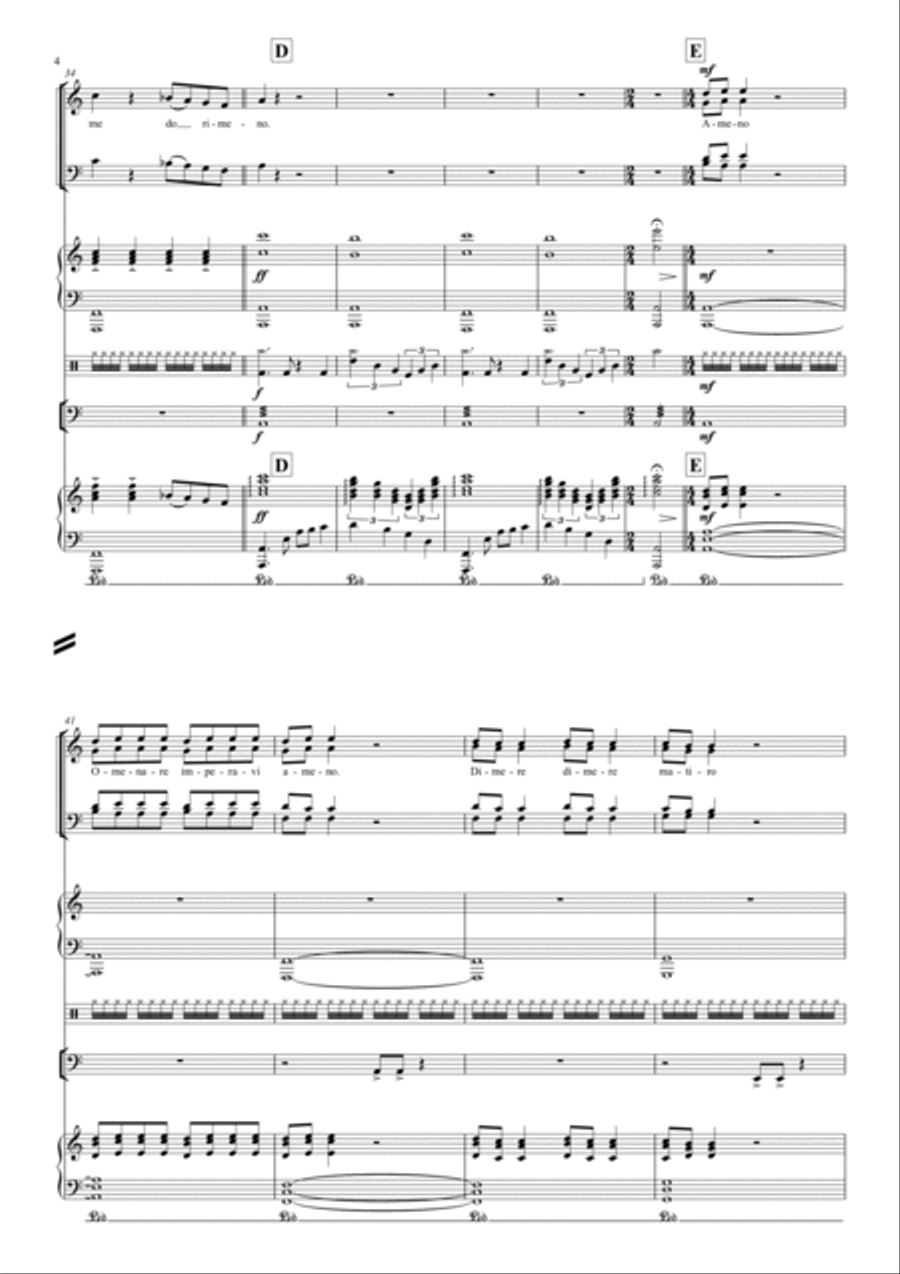 Ameno Ameno 4-Part scores gallery preview page 5