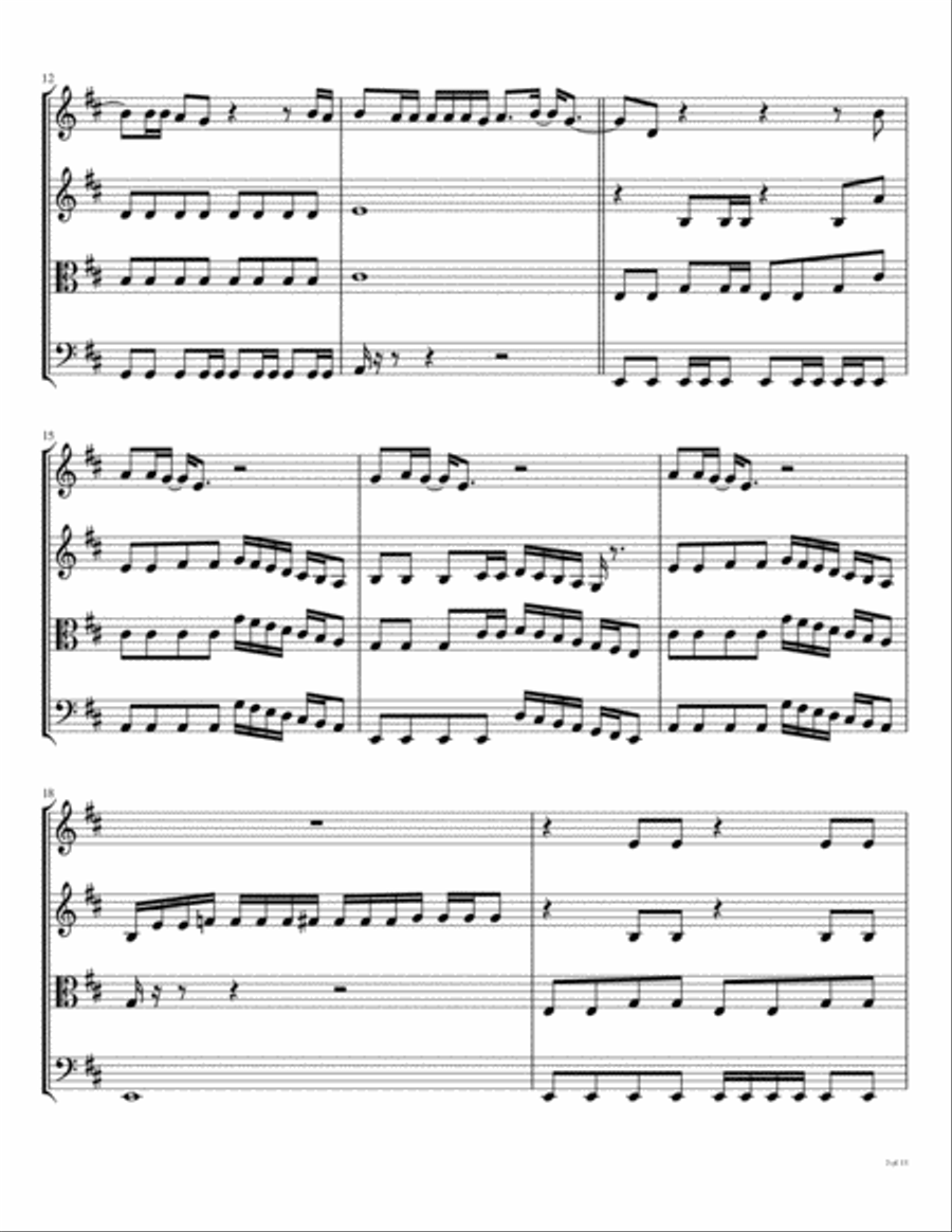 Helter Skelter String Quartet scores gallery preview page 4