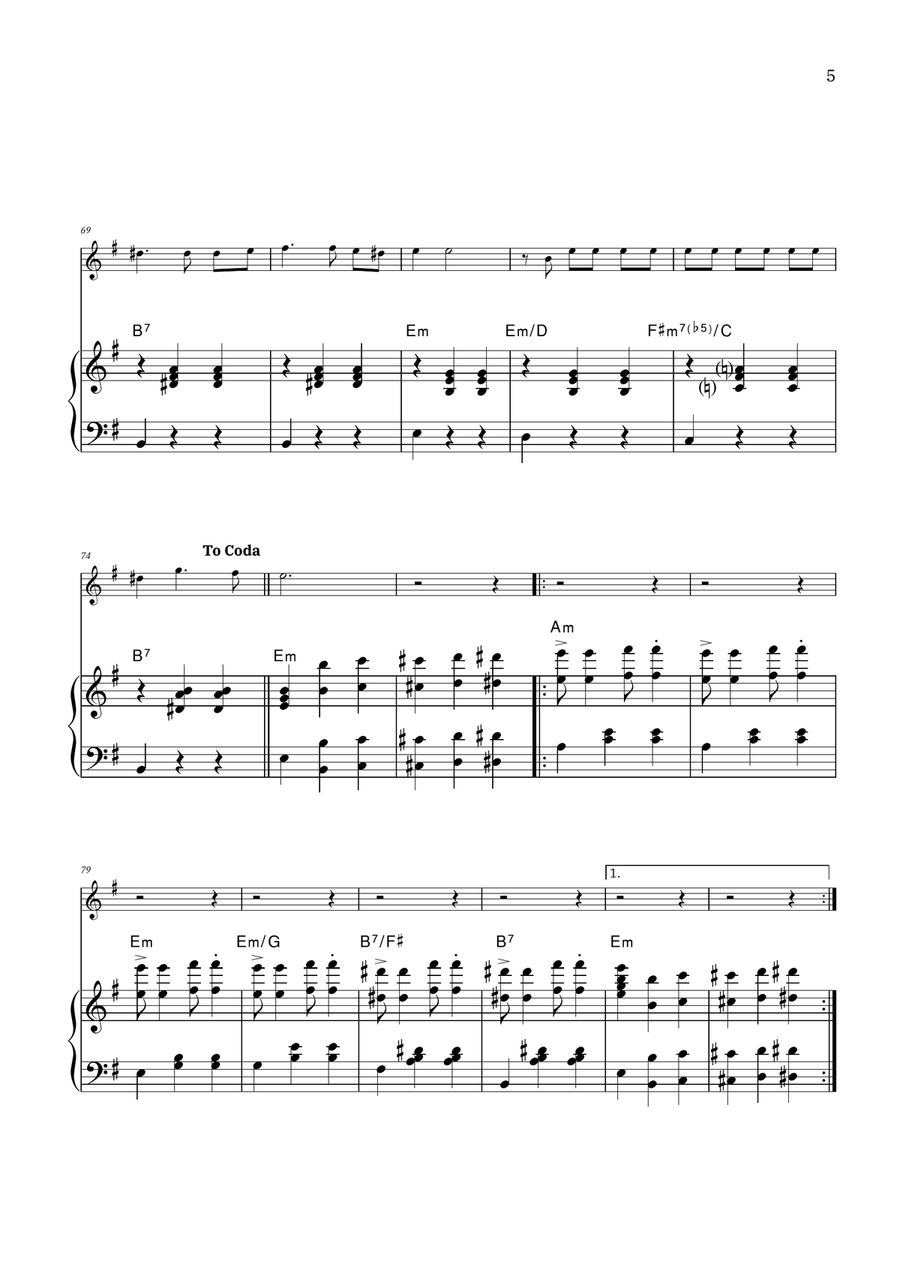 La Foule Flute Solo scores gallery preview page 5