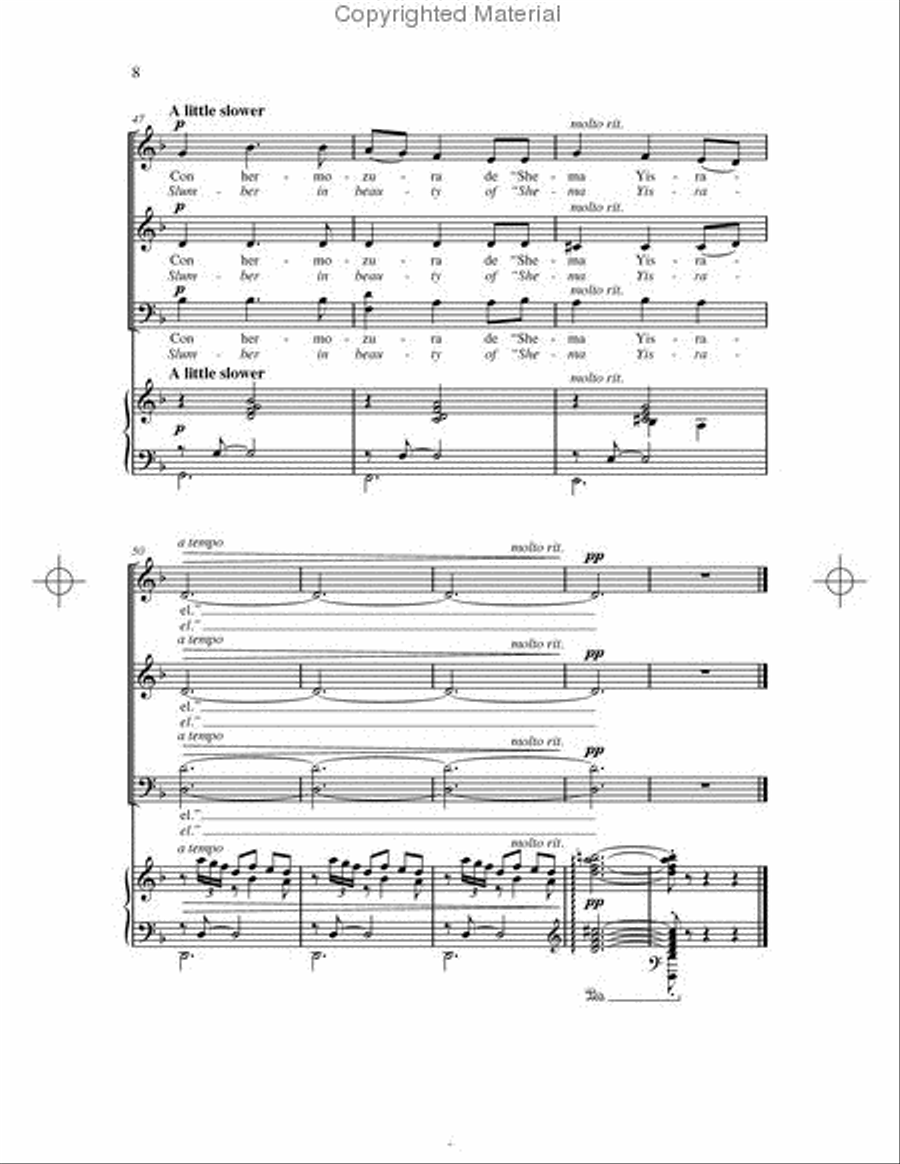 Durme, Durme 4-Part scores gallery preview page 4