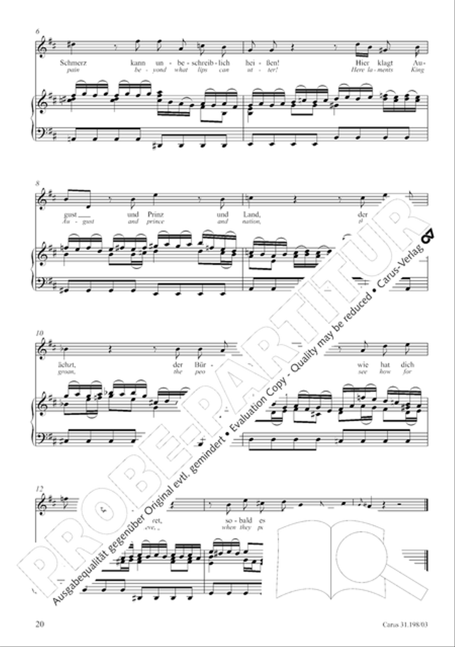 Let, Princess, let but one more ray (Lass, Furstin, lass noch einen Strahl) 4-Part scores gallery preview page 21